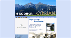 Desktop Screenshot of privat-cyprian.sk